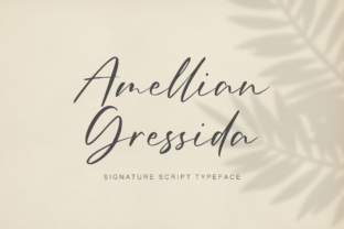 Amellian Gressida: The Modern Script Font for Campaigns