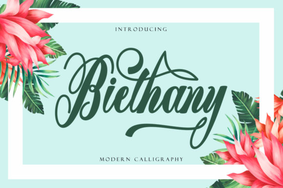 Biethany: A Playful Script Font for Campaigns