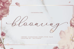 Blooming: A Premium Calligraphy Font for Elegant Branding