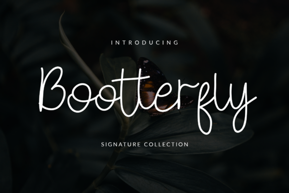 Bootterfly: A Modern Script Font for Crafters