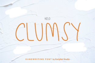 Clumsy: A Modern Script Font for Editorial Design