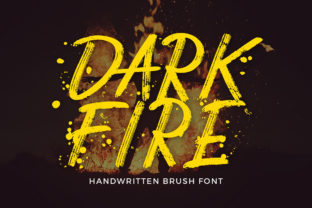 Dark Fire: A Raw Brush Font for Authentic Branding
