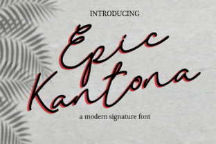 Epic Kantona: A Premium Script Font for Web Design