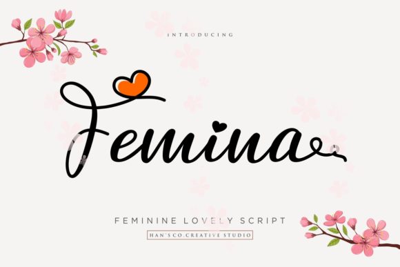 Femina Script Font for Handmade Products