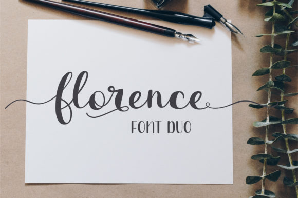 Florence Duo: A Handwritten Font for Small Business Branding