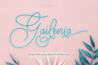 Gailenia: A Romantic Script Font for Web Design