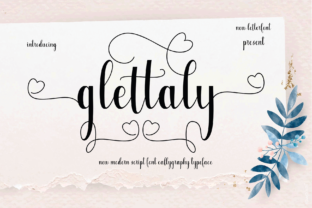 Glettaly: A Romantic Script Font for Your Brand
