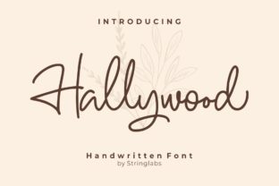 Hallywood: A Sweet Handwritten Font for Modern Branding