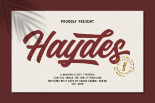 Haydes: The Bold Script Font for Your Brand