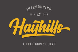 Hayhills: A Vintage Script Font for Editorial Design