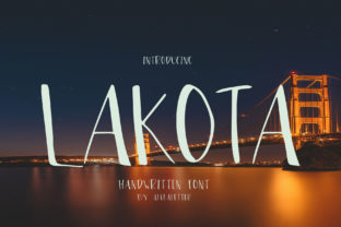 Lakota: A Handwritten Display Font for Web Design