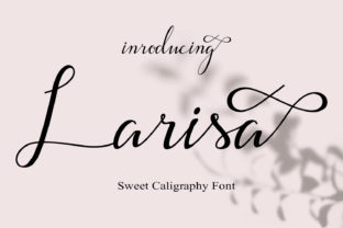 Larisa: The Elegant Script Font for Crafters