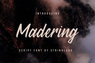 Madering: A Classic Script Font for Editorial Design