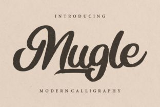 Mugle: A Refined Script Font for Editorial Design