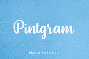 Pintgram: A Sweet Script Font for Web Design