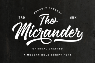 The Micrander: A Playful Script Font for Crafters