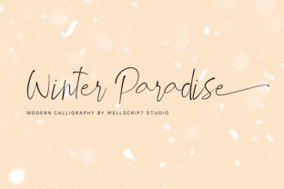 Winter Paradise: A Fancy Script Font for Branding